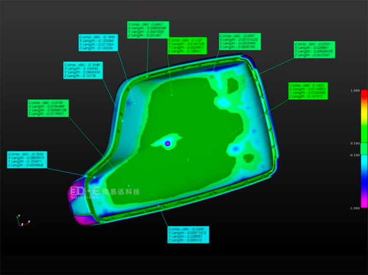 汽车空调配件三维检测成功案例-三维检测解决方案提供商