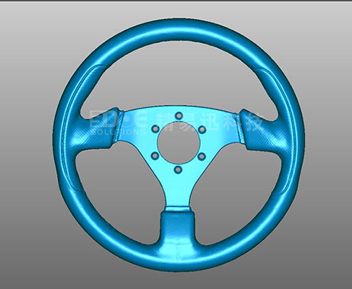 方向盘3D扫描项目案例-汽车零件三维扫描仪逆向建模应用展示