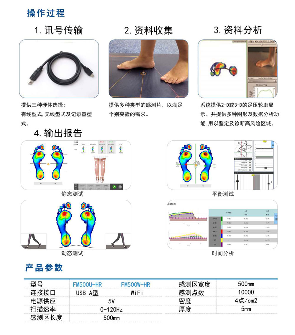 足底压力分布系统